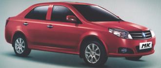 Sedán Geely MK en el Salón de Santiago 2010
